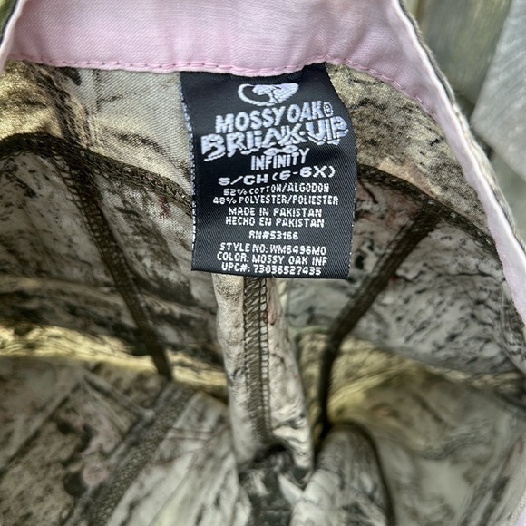 Girls Mossy Oak Break-Up Infinity Camo Pants size 6/6x - Picture 8 of 8